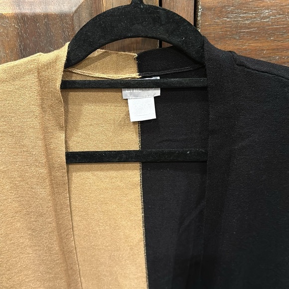 Chico’s Cardigan Sweater In Colorblocked Pattern - Picture 3 of 8